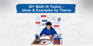 Math IA topics brainstorm board